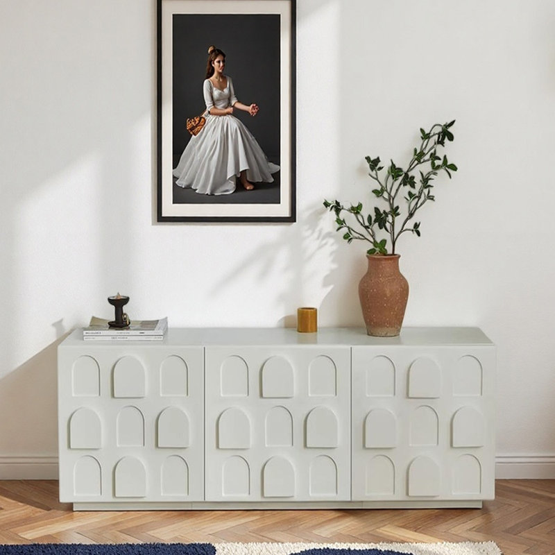 Armoire d'entrée Nordic Minimalist, H 25,6 po x l 55,1 po x P 15,7 po 