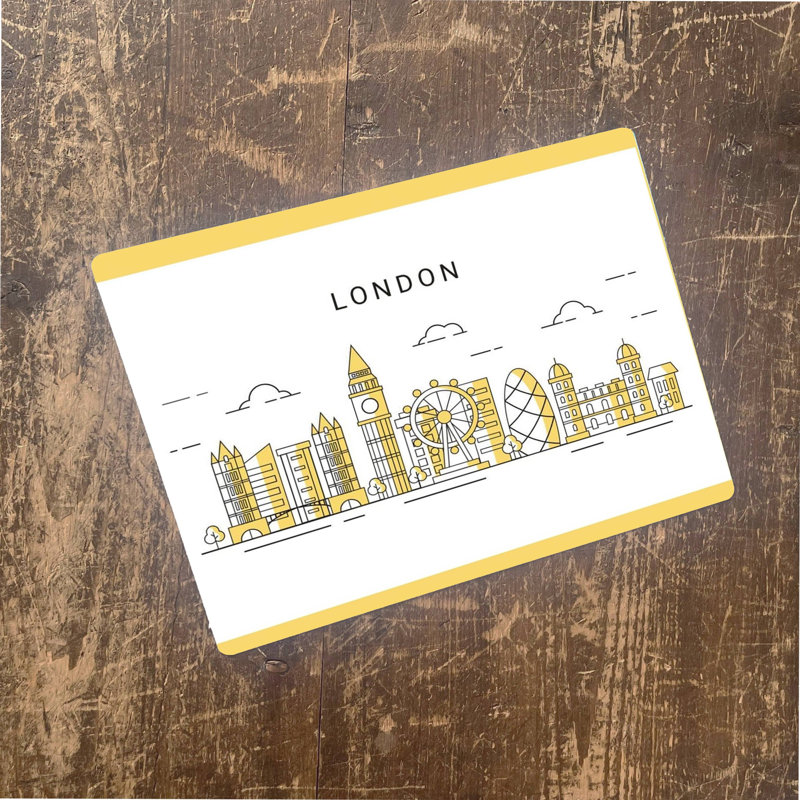 Cities & Countries Wall Decor on Metal, 15cm H x 20cm W