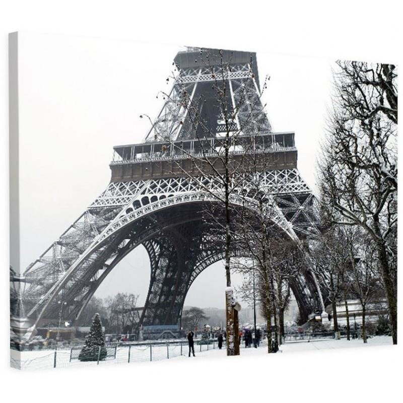 Leinwandbild Eiffel Tower in Winter