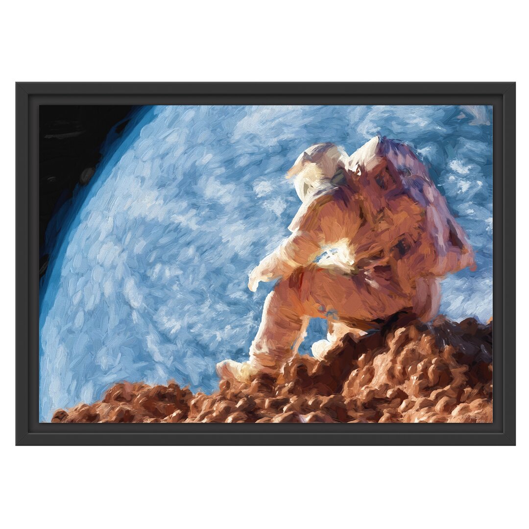 Gerahmtes Wandbild Der Astronaut Kunst