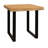 Sycamore Rustic Solid Wood End Table With Live Edge In A Natural Finish