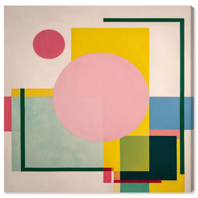 Impression sur toile de cercle abstrait