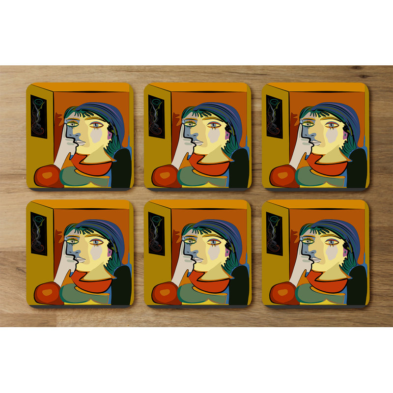 Dowl Square 6 Piece Coaster Set