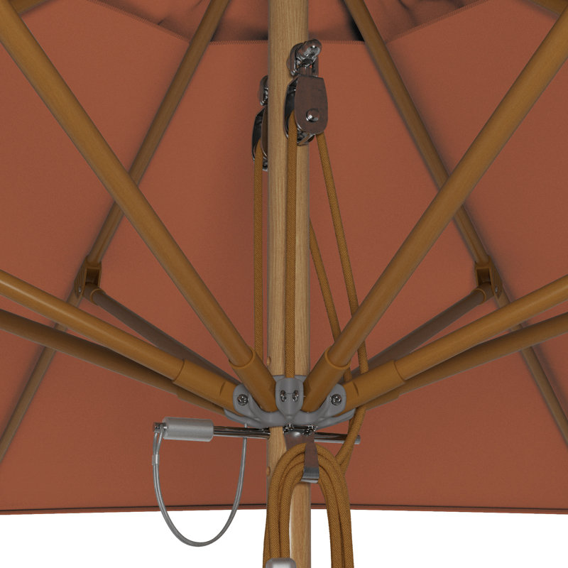 Parasol en teck 11 pi, Melon