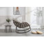Chaise berçante d'extérieur en rotin