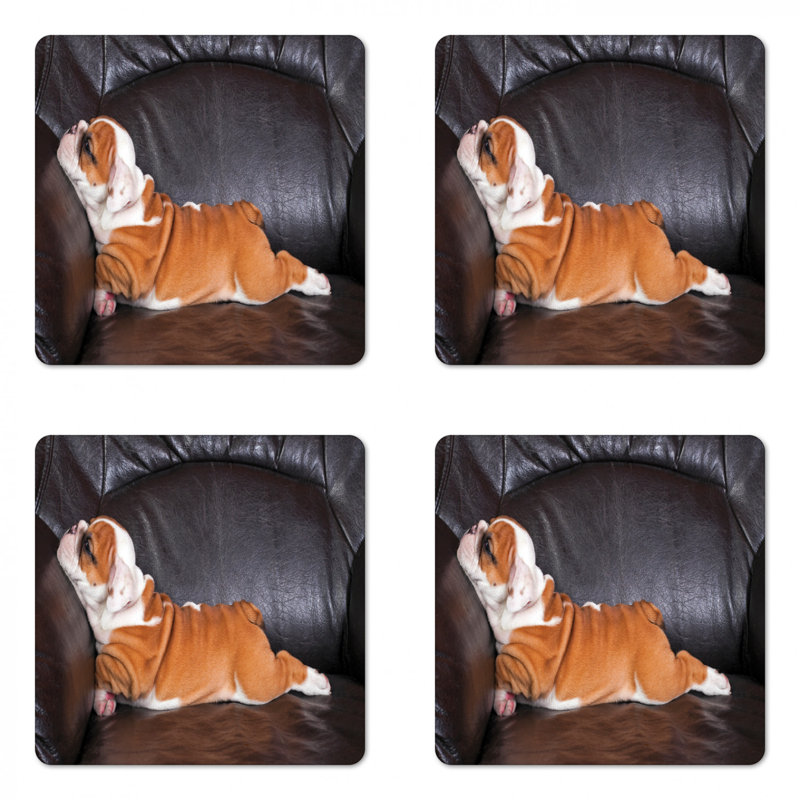 Sous-verre english bouledogue