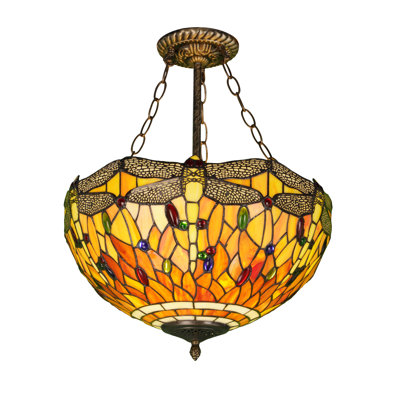 Glass Semi Flush Mount