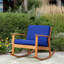 Chaise berçante en bois massif avec coussins Buecker-43778145-43778150
