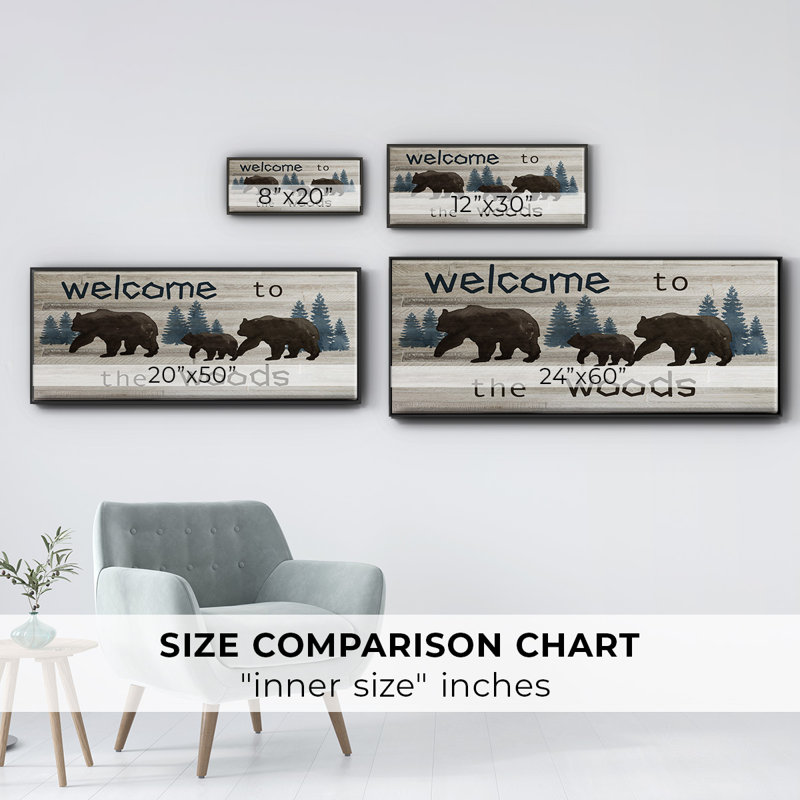 Bears Welcome- Framed Canvas