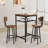 Bar Table, Equipped With 2 Bar Stools