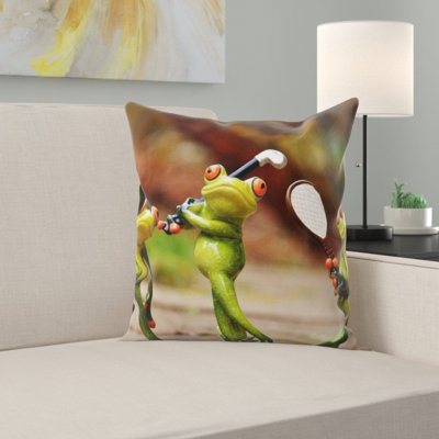 Coussin de grenouilles