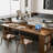 86.61"Light walnut Rectangular Solid Wood desks-109468665