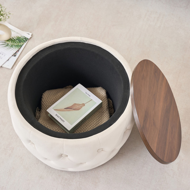 Repose-pieds Calista, Beige