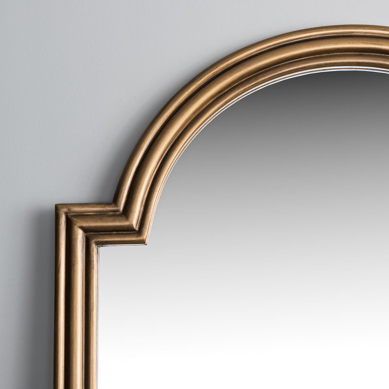 Hemanth Solid Wood Arch Wall Mirror