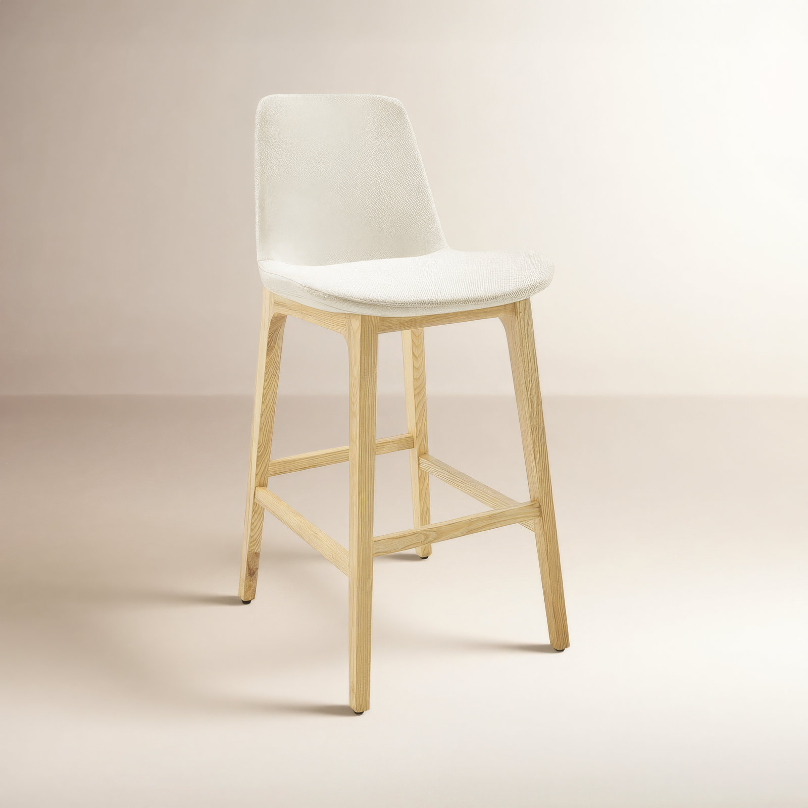 Amar 30" Bar Stool, White
