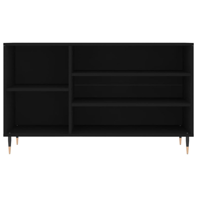 8 Pair Shoe Storage Cabinet, Black