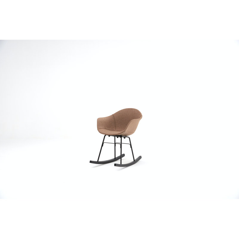 Chaise berçante TA UP, Noir, Brun