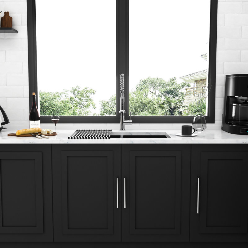 Gunmetal Black 33"X19" Double Bowl  50/50  Undermount Stainless Steel Kitchen Sink, 16 Gauge, 10" Deep, Hand - Shaped With Rear 3.5 Drain, X Grooves For Quick Water Draining, Sound Absorbing Mats,