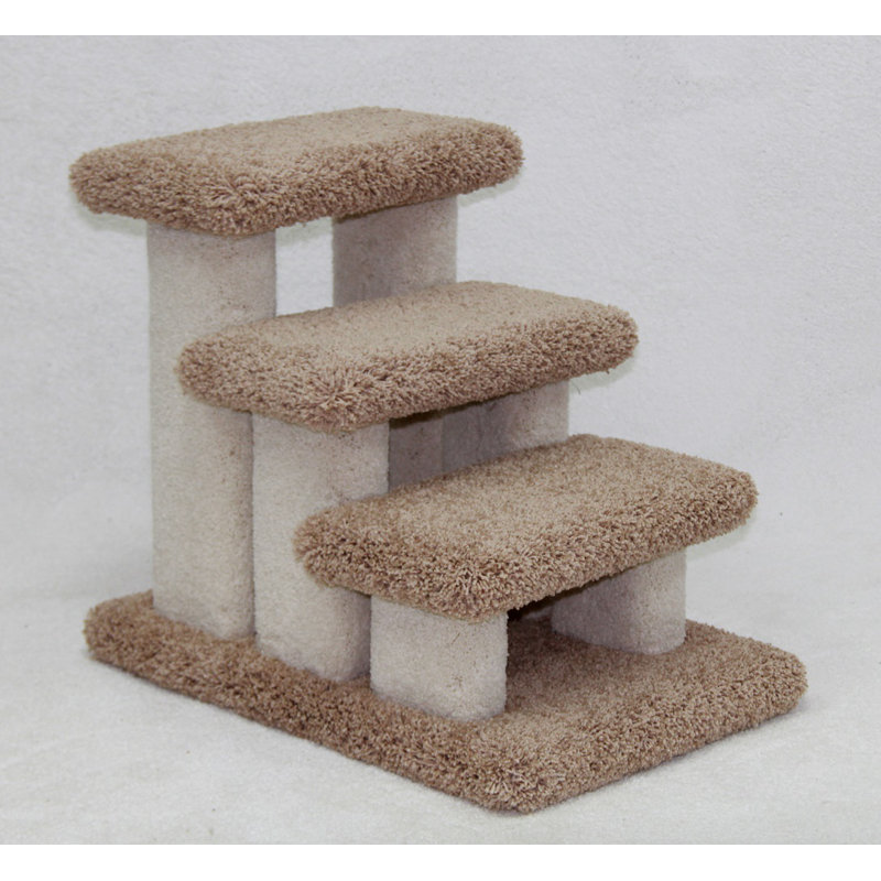 Escalier pour animaux 3 marches avec tapis Heinrich Doggie