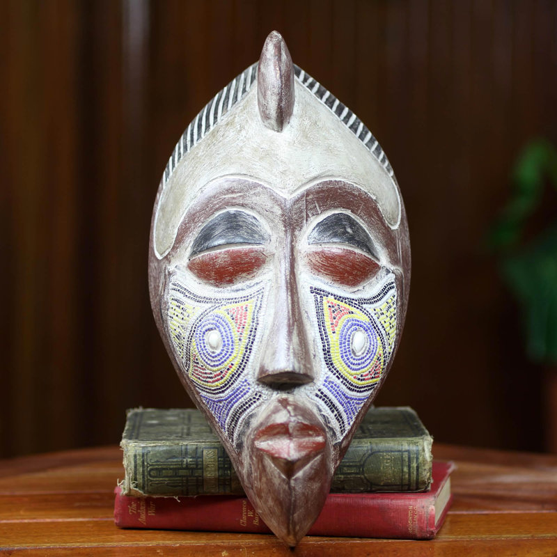 Décoration murale masque africain original