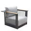 MIMO Aluminum Outdoor Armchair with Rope Detailing-913573898