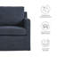 Fauteuil pivotant recouvert de tissu Serene-101323733