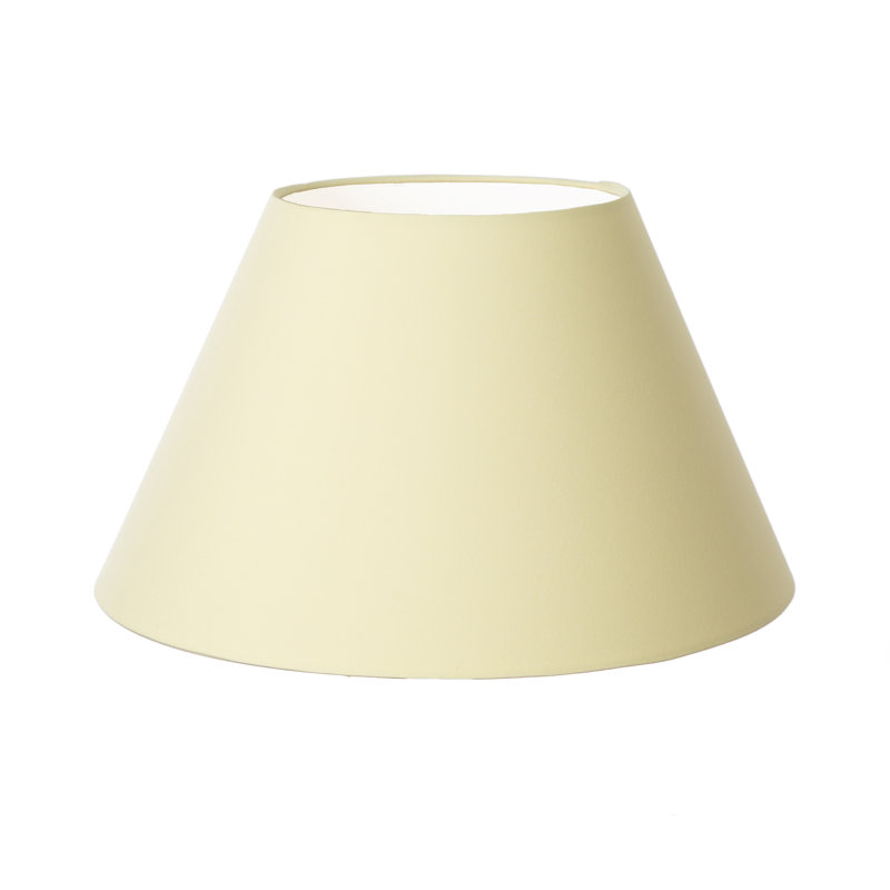 Cotton Empire Lamp Shade ( Screw On ), 23cm H x 45cm W x 45cm D, Lemon Yellow