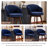 Allis Mid-Century Modern Chenille Fabric Counter Stool, Upholstered Swivel Barstool With Wood Legs, Counter Height Stool with Wingback, Footrest, For Kitchen Island Bar Counter, Navy, Single-1855512862-1855512861