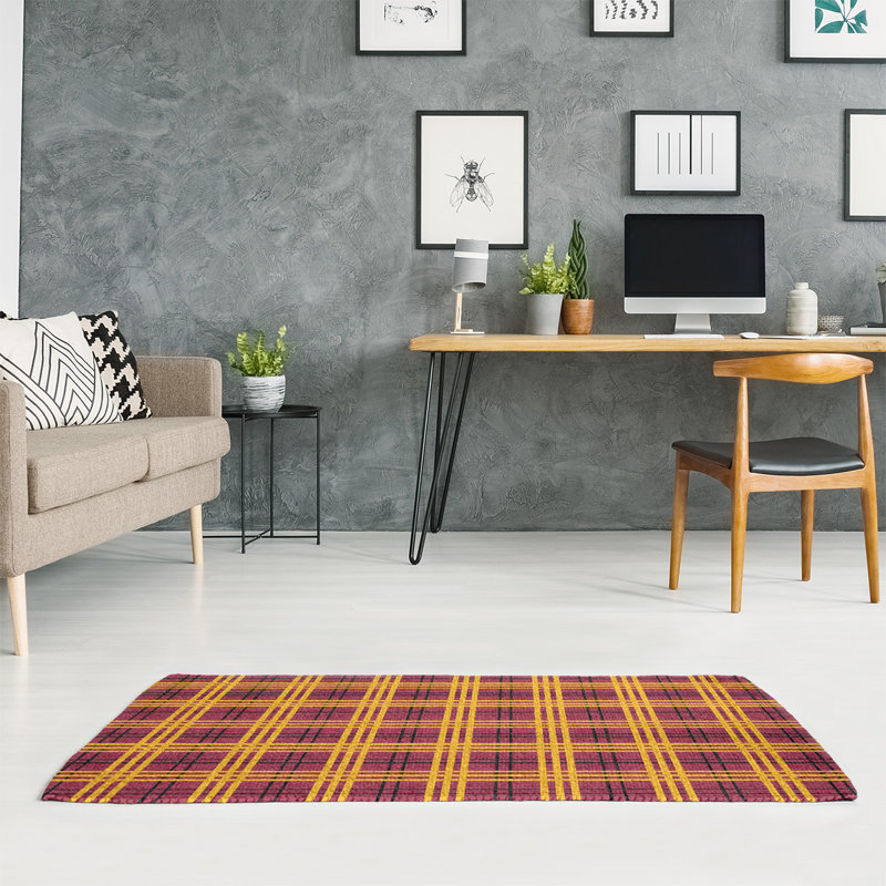Plaid Indoor Rug, Rectangle 2' x 3'