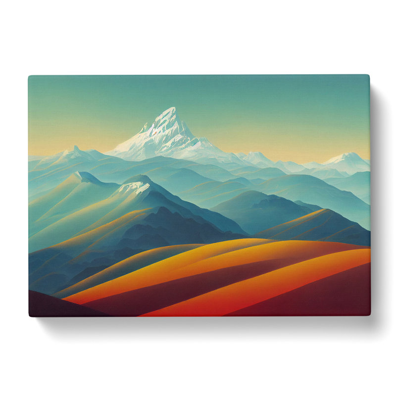Riveting Mountain Landscape - Wrapped Canvas, 40cm H x 60cm W x 3cm D