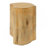 Irregular MGO End Table, 2-in-1 Split Design Accent Side Table, Natural Color, Indoor Outdoor Patio & Living Room-545397252