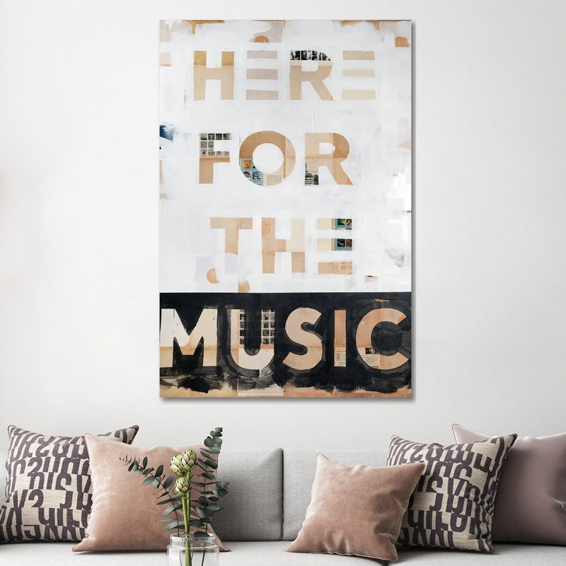 «Here For The Music», reproduction d'art sur toile tendue, 60" x 40", Gallery Wrapped Canvas, No Frame
