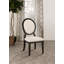 Chaise d'appoint rembourrée (ensemble de 2)