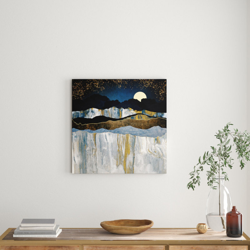 Painted Mountains by SpaceFrog Designs - Wrapped Canvas Giclee Art Print, 45.72 cm H x 45.72 cm W x 1.91 cm D