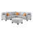 Chaisson Upholstered L-Shaped Sectional Symmetrical-310068556