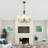 5-light Traditional Chandelier With Ribbed Glass Shades
