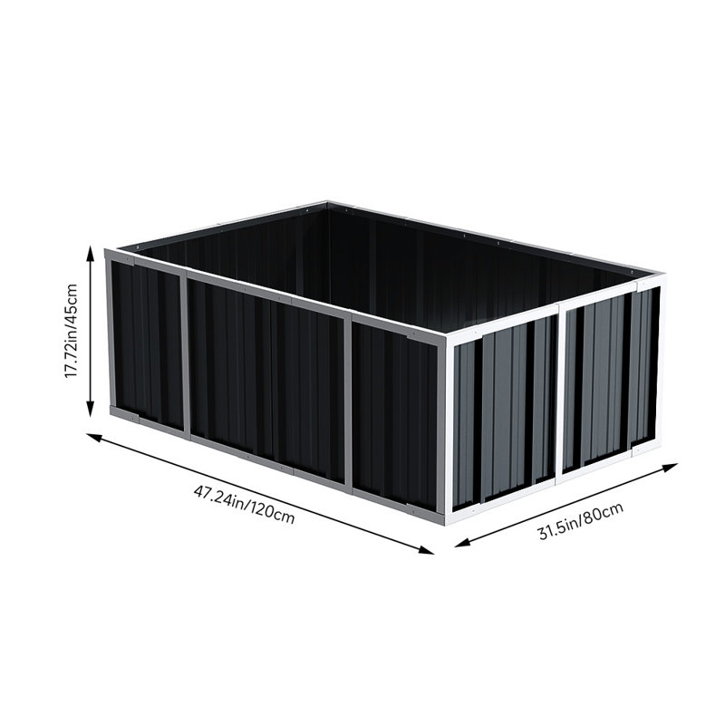 Planter, 45cm H x 120cm W x 80cm D