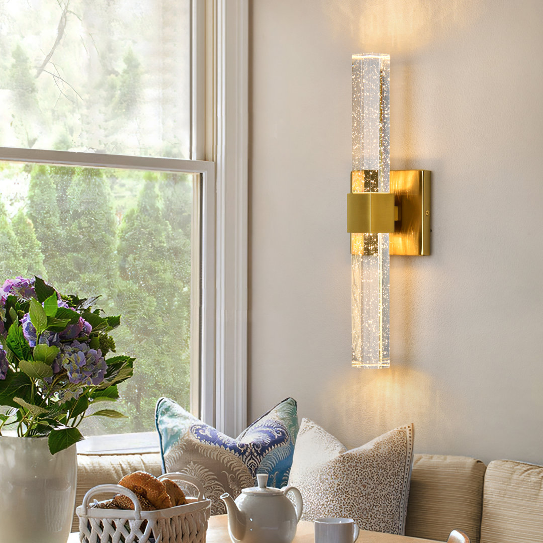 Ernesta Dimmable LED Wallchiere Crystal Wall Light Everly Quinn 