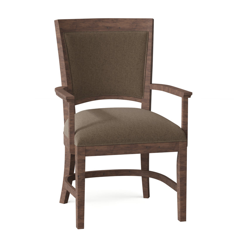 Fauteuil Jefferson, 9953 100% polyester étain, Tabac