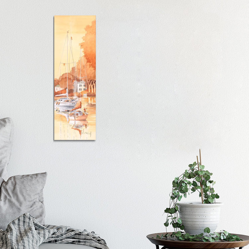 Seaside III by Franz Heigl - Wrapped Canvas Panoramic Gallery-Wrapped Canvas Giclée, 30.48 cm H x 91.44 cm W x 3.175 cm D