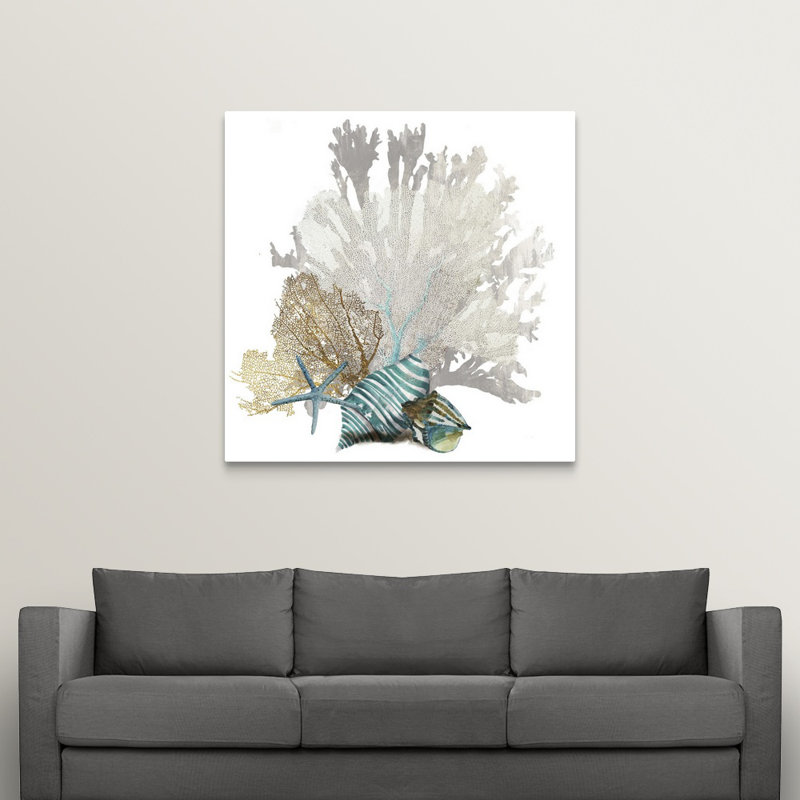 « Coral » par Aimee Wilson - reproduction d'impression sur toile tendue, H 16" x l 16", Toile tendue, Sans cadre