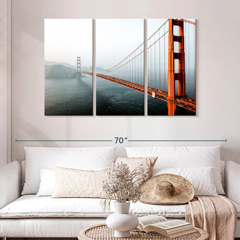 Hazy Golden Gate Bridge, H 32 po x l 50 po
