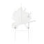 Piquet de jardin 24 po H 24 po