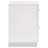 White High Gloss 2-Drawer Nightstand