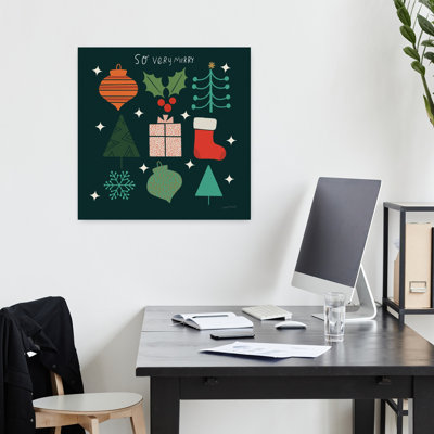 «Winter Cheer III», arbre contemporain abstrait, art mural