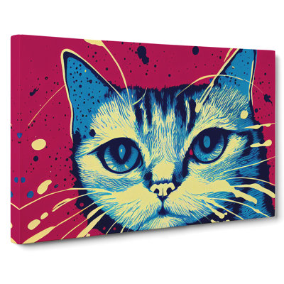Cat Splashed - Wrapped Canvas