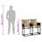 Adalina Steel Garden Bench