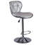 Ensemble de 2 tabourets réglables à hauteur réglable en argent