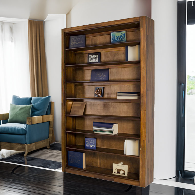 Garstang Solid Wood Standard Bookcase, (8 Shelves) 87" H x 67" W x 12" D