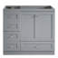 Armoire de salle de bain autoportante de style Shaker 36 po, 4 tiroirs à fermeture en douceur et 2 portes à fermeture en douceur, base de meuble-lavabo seulement (lavabo exclu)-1023719556